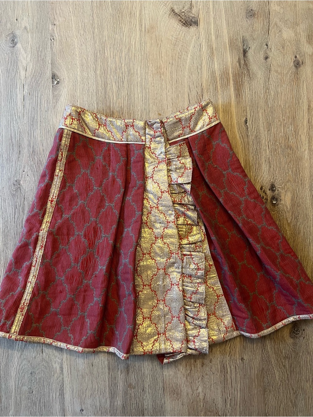 Vintage Prada Made in Italy Metallic Brocade Skirt Size 38